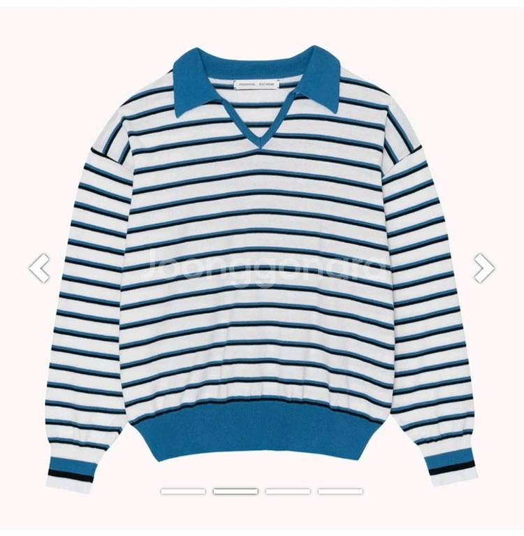 스트라이프 문달 니트--4