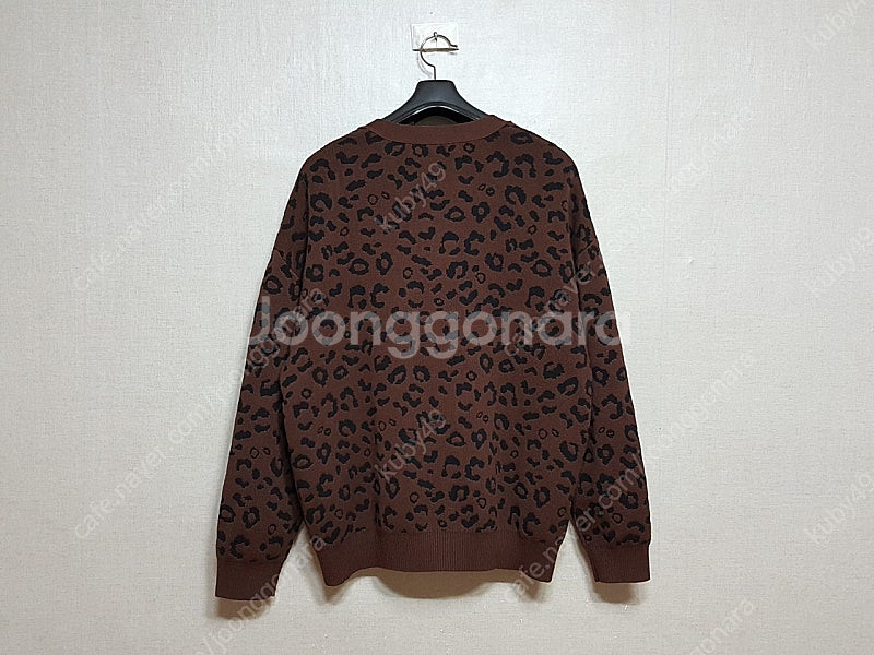 에잇세컨즈 레오파드 남성 니트 가디건 100-105--1