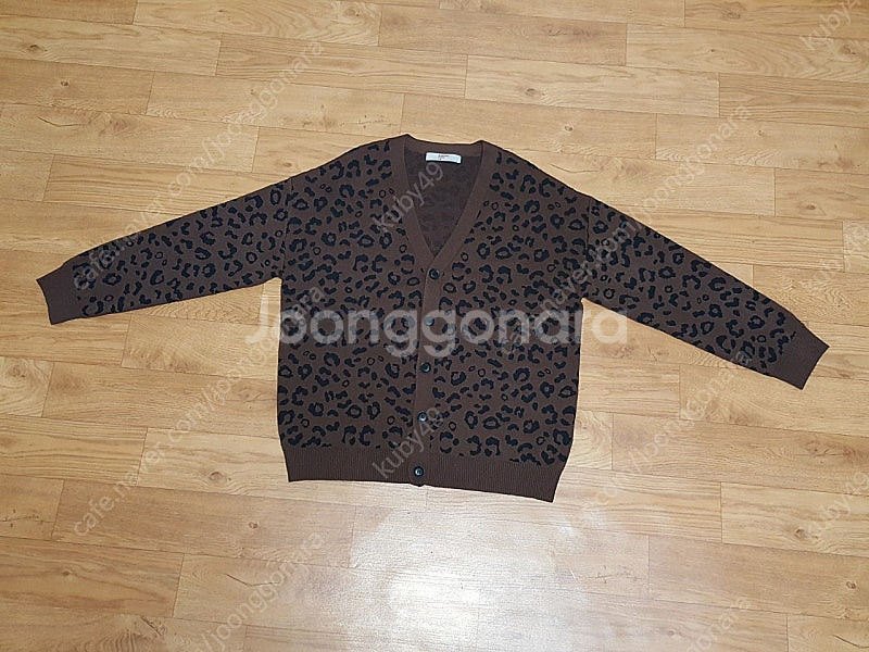 에잇세컨즈 레오파드 남성 니트 가디건 100-105--4