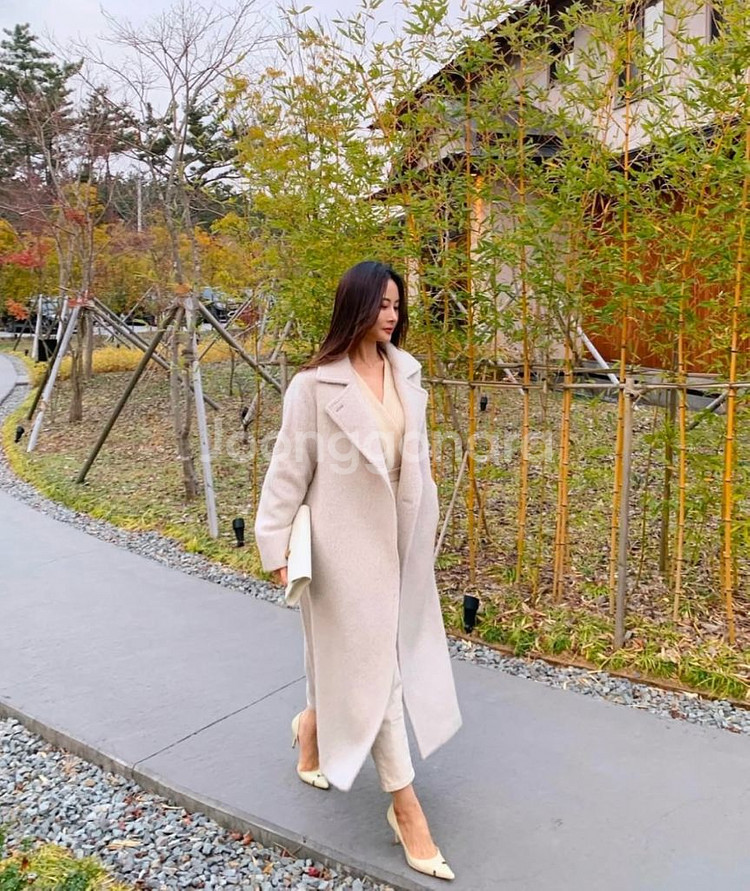 나는꽃 뉴트럴 헤어 알파카 코트--3