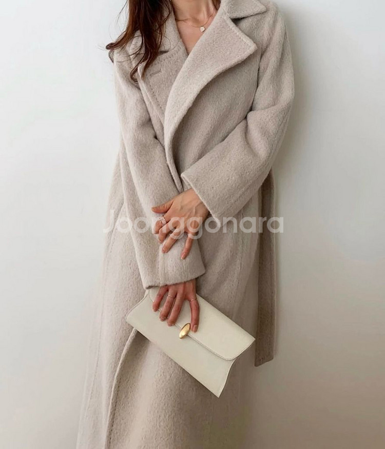 나는꽃 뉴트럴 헤어 알파카 코트--1