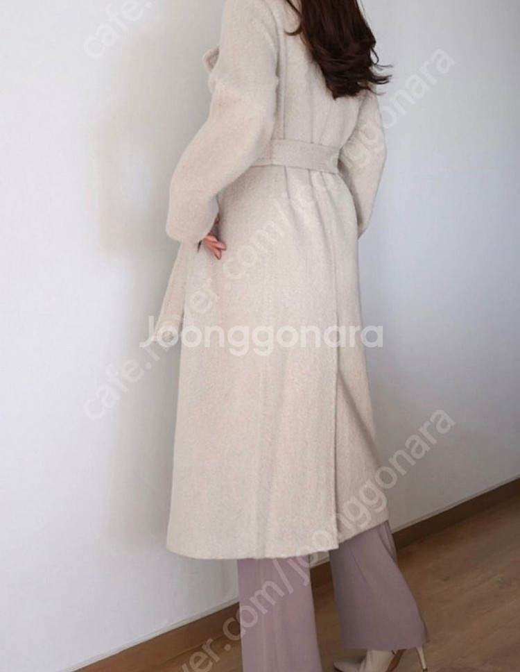 나는꽃 뉴트럴 헤어 알파카 코트--6