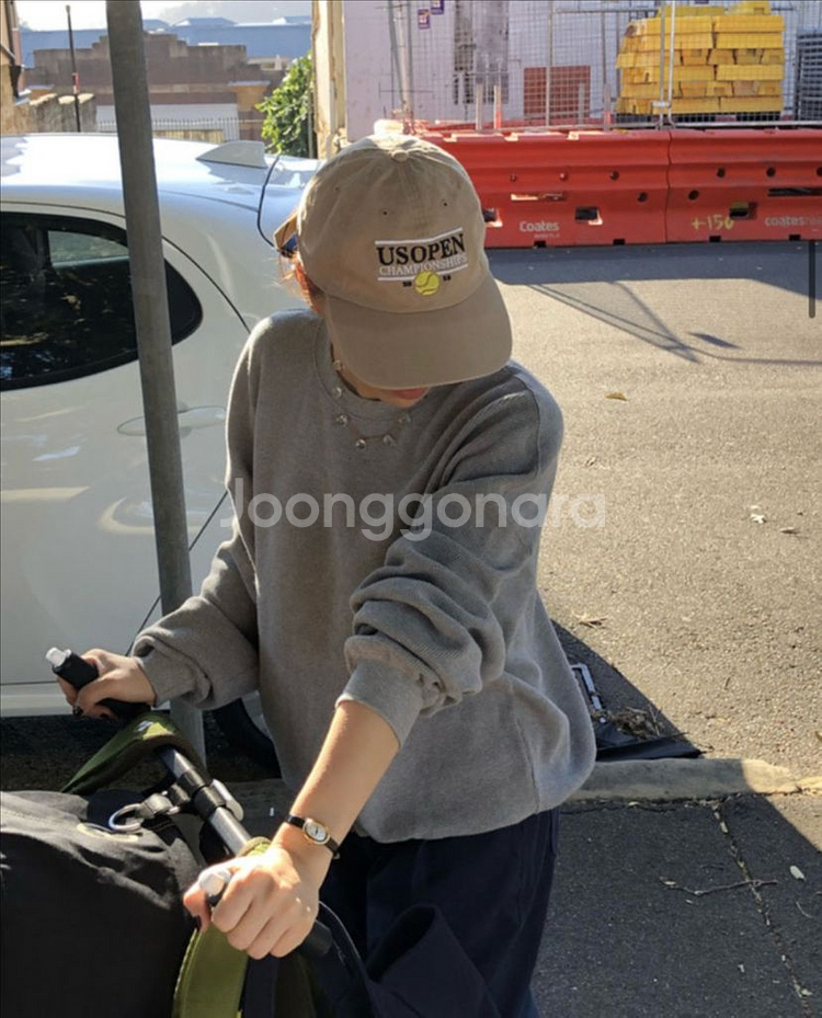 조이드비비에 와플 맨투맨 그레이(새상품)--0