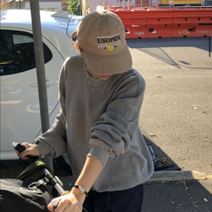 조이드비비에 와플 맨투맨 그레이(새상품)