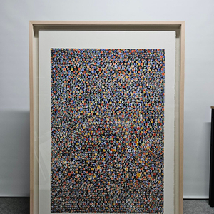 그림/김환기 AP판화 - 은하수-별빛 (40호)고급 원목미송액자