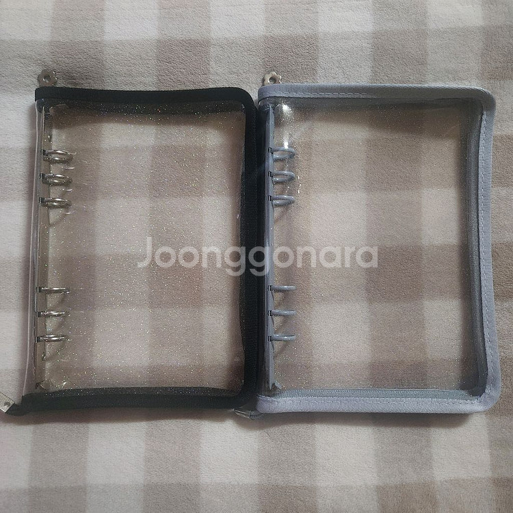 [일괄] A6 지퍼바인더 (블랙 + 스카이블루)--0