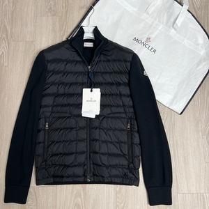 [블랙 L/새상품급] 몽클레어 김현우 니트패딩 트리콧 풀구성