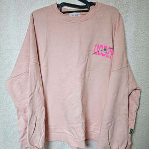 핑크 맨투맨 품넉넉한 빅사이즈 의류 프리사이즈