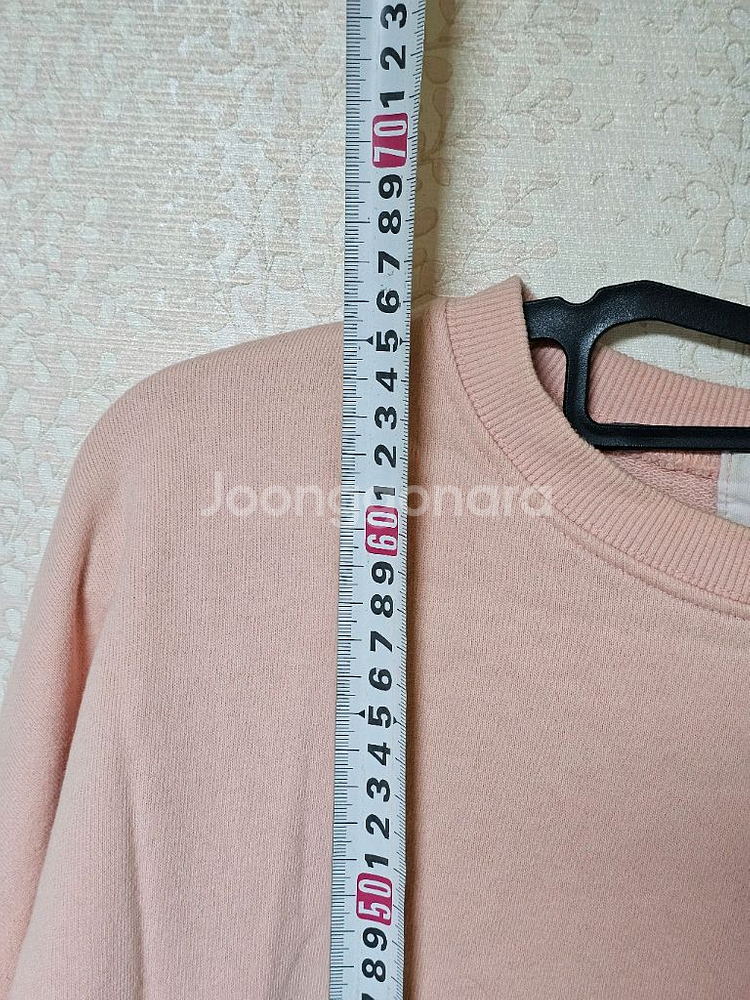 핑크 맨투맨 품넉넉한 빅사이즈 의류 프리사이즈--8