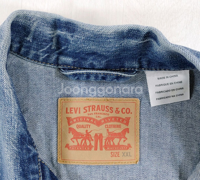 리바이스 72334-0021 트러커 데님자켓 XXL--9