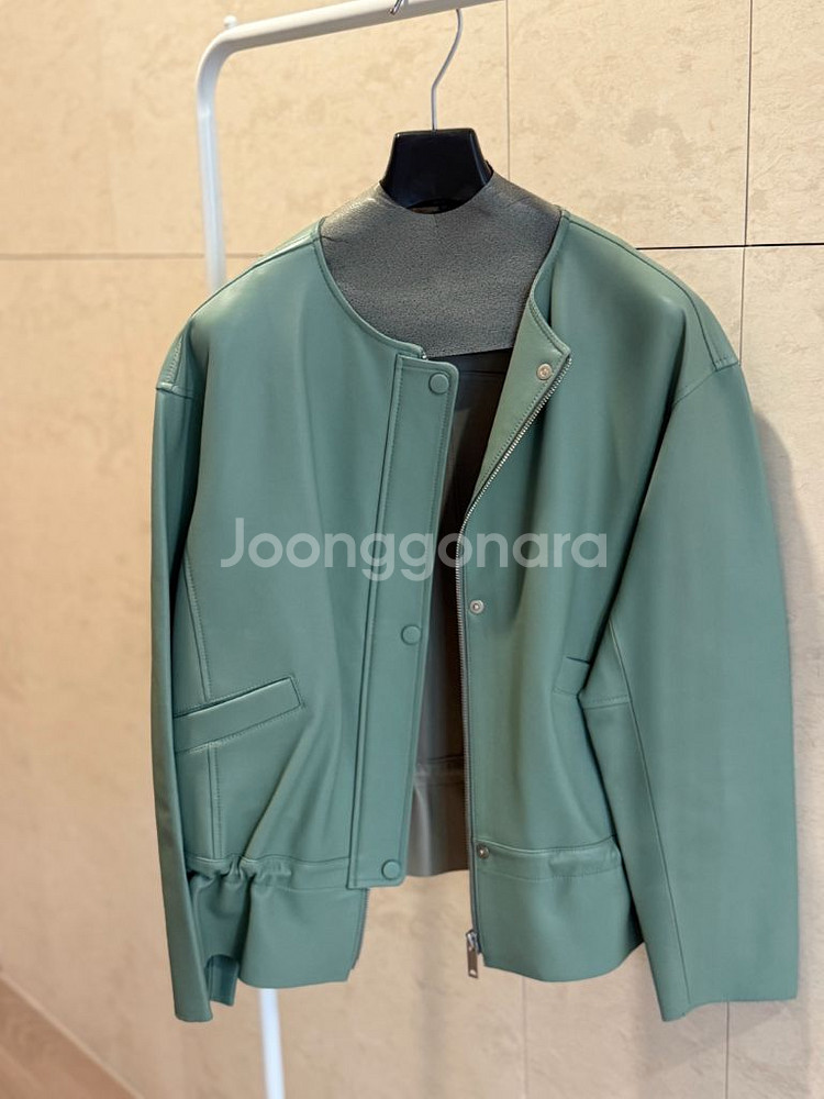 가격인하>한섬 Latt 래트 램스킨 가죽 자켓 S--2