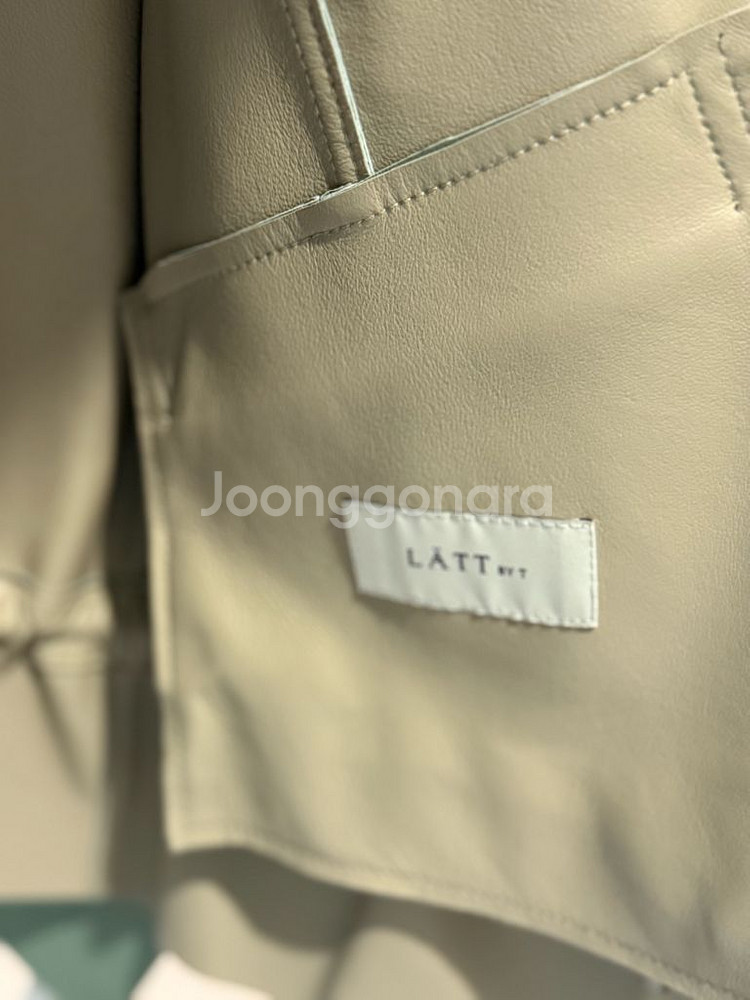 가격인하>한섬 Latt 래트 램스킨 가죽 자켓 S--5