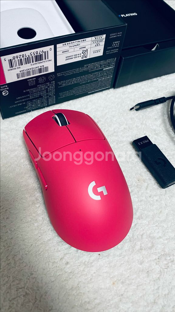 로지텍 지슈라2 핑크 G PRO X SUPERLIGHT2--1