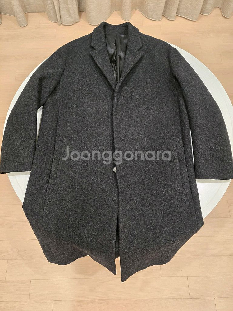 시스템옴므 코트 (싱글 코트) 블랙 캐시미어 95 택포--0