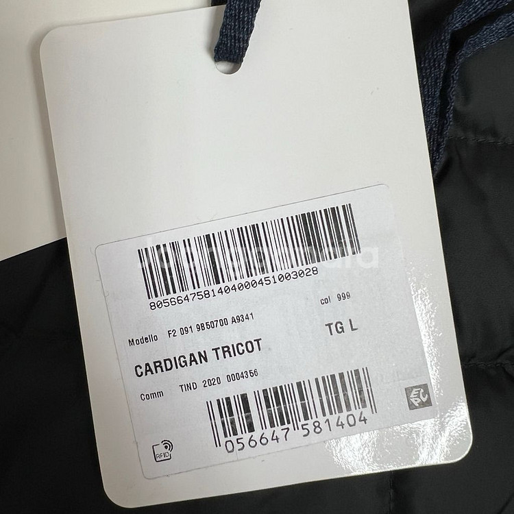 [블랙 L/새상품급] 몽클레어 김현우 니트패딩 트리콧 풀구성--7