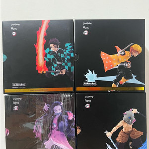 귀멸의칼날)피그마 dx ver. 탄지로 네즈코 이노스케 젠이츠 피규어