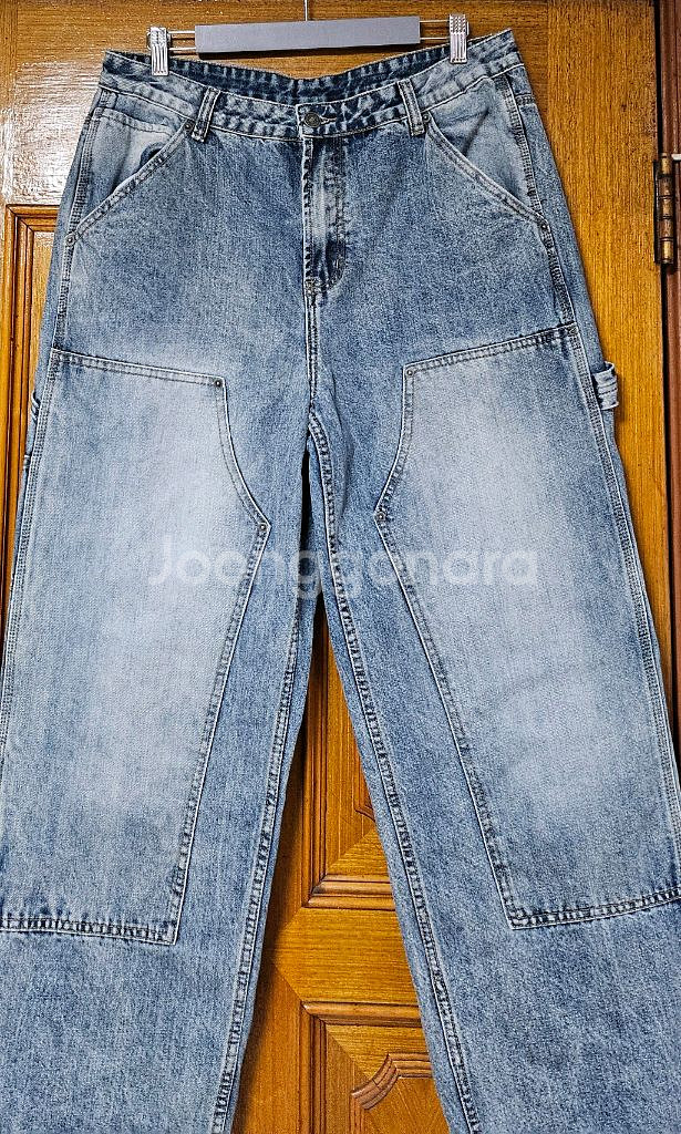 와이드 데님 팬츠 청바지--1