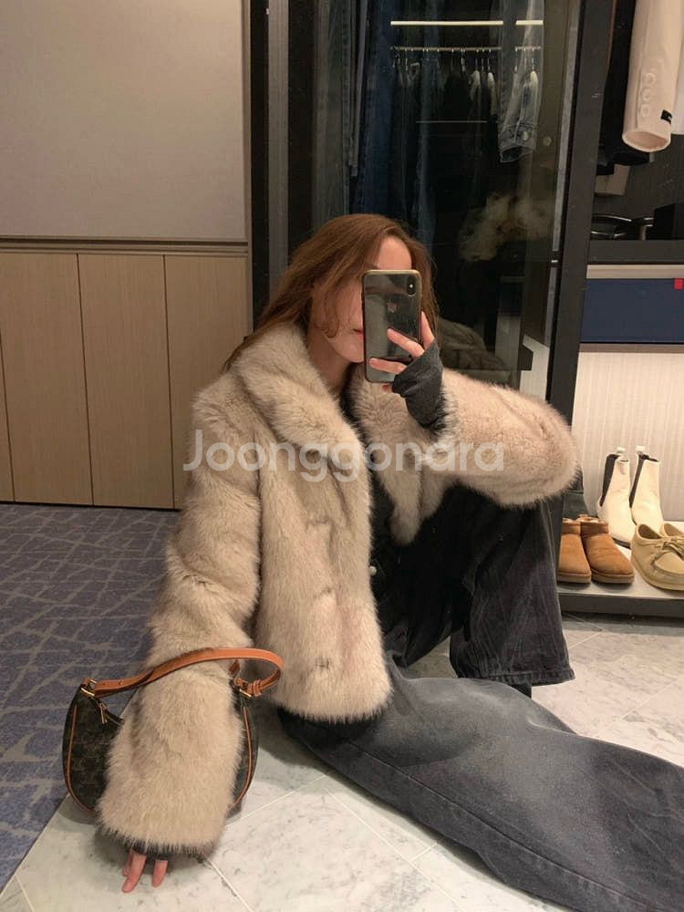 르모멘트 폭스 퍼 자켓 페이크퍼 에코퍼 러브미우--0