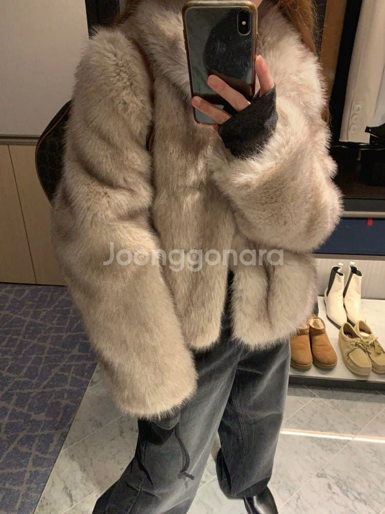 르모멘트 폭스 퍼 자켓 페이크퍼 에코퍼 러브미우--1