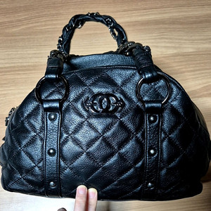 퀼팅 소가죽 핸드백