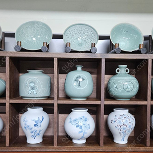 대한민국도자기명장 김복한5점 도자기명장 송월 김종호5점 도자기명장 이항구5점