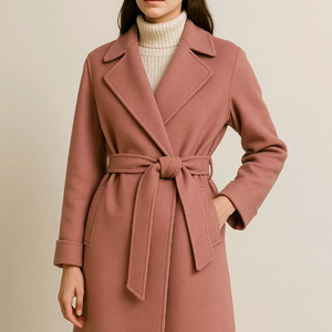 디앤써 D.answer 인디핑크 로브 울코트 상태최상 드라이클리닝 완료