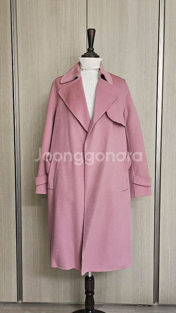 디앤써 D.answer 인디핑크 로브 울코트 상태최상 드라이클리닝 완료--5