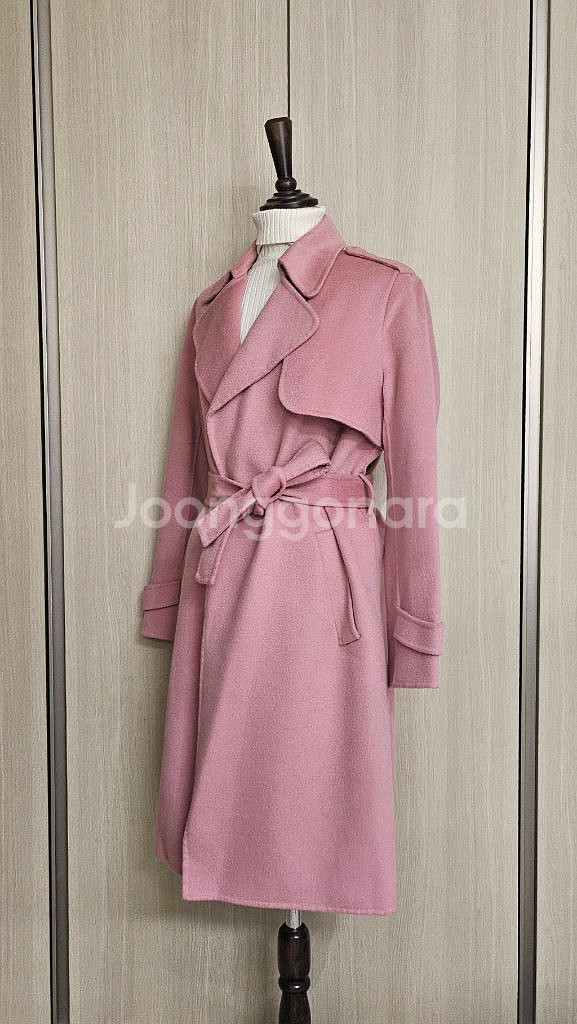 디앤써 D.answer 인디핑크 로브 울코트 상태최상 드라이클리닝 완료--6