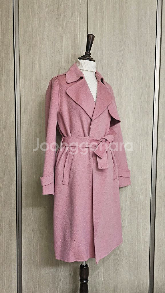 디앤써 D.answer 인디핑크 로브 울코트 상태최상 드라이클리닝 완료--7