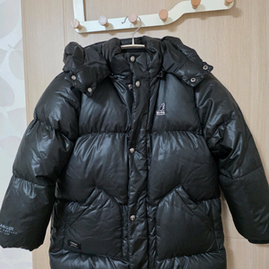 캉골 키즈 블랙 덕다운 패딩 130