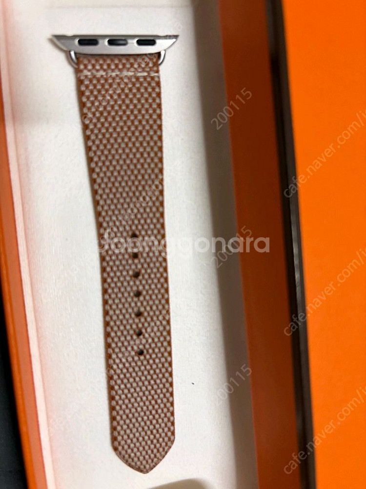 애플워치 에르메스 스트랩 투알 아쉬 골드/에크류 41mm--3