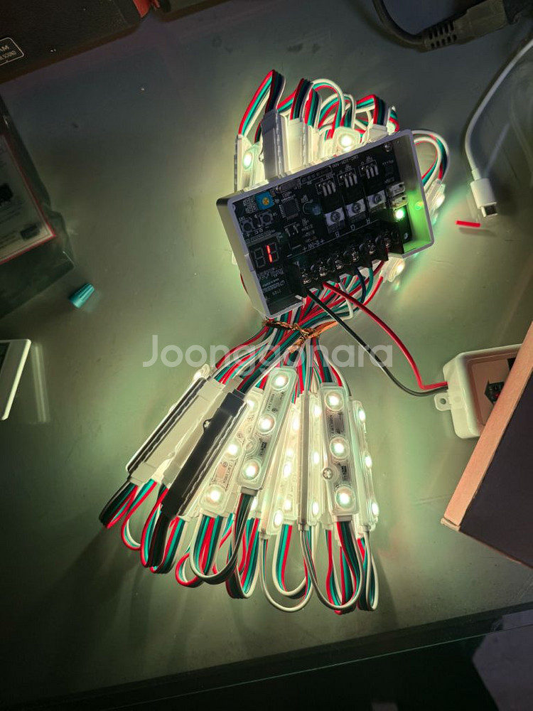 LED RGB 조명 세트 새상품--8