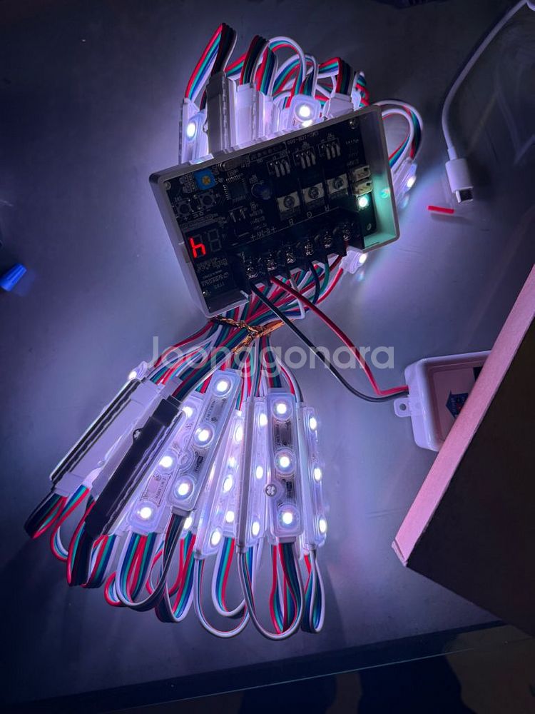 LED RGB 조명 세트 새상품--5