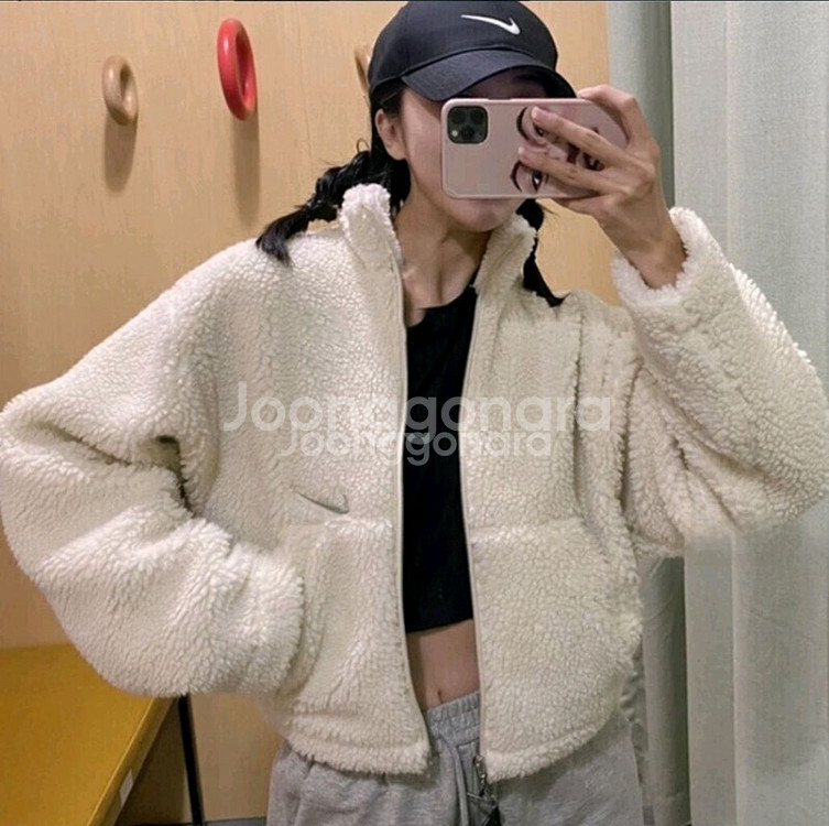 나이키 스우시 셰르파 플리스 재킷 M--0