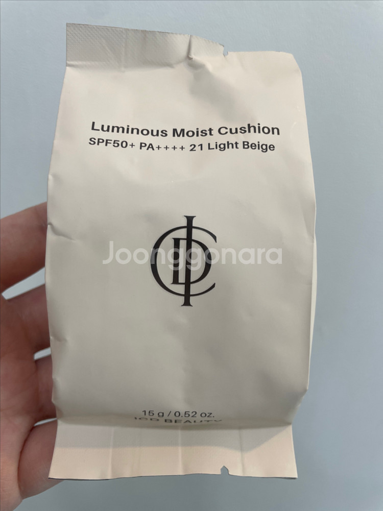 새) 인셀덤 아이씨디 루미너스 모이스트 쿠션 21 라이트베이지--0