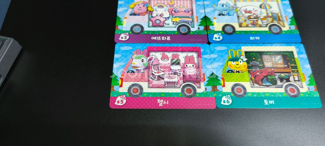 정발 한글 산리오 올클 캠핑카 아미보6종+실스티커4종--5