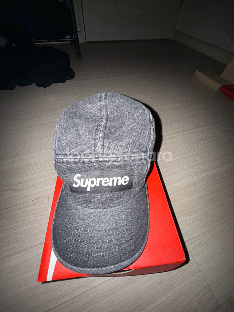 슈프림 데님 캠프캡--0