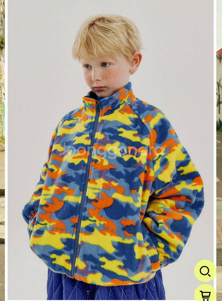 히로 윈터 패턴 플리스 집업 150--2