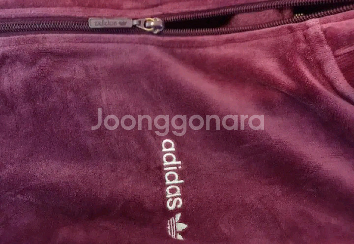 아디다스 희귀 벨벳 버건디 핑크 트랙탑 저지 져지집업110--3