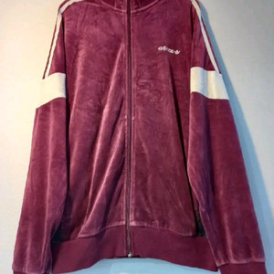 아디다스 희귀 벨벳 버건디 핑크 트랙탑 저지 져지집업110