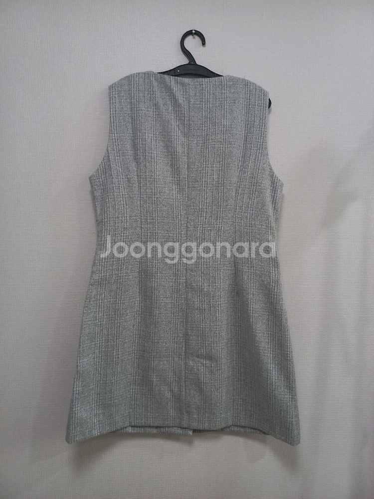 빅사이즈 뷔스티에 원피스 그레이--1