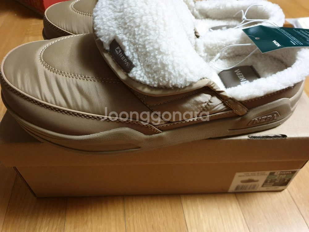 네파 패딩 털슬리퍼 사이즈270 새상품--1