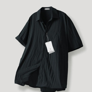 반팔 하프 셔츠 챠콜 free