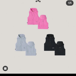 히로 블랭크 후드 베스트 핑크160+히로낚시장갑