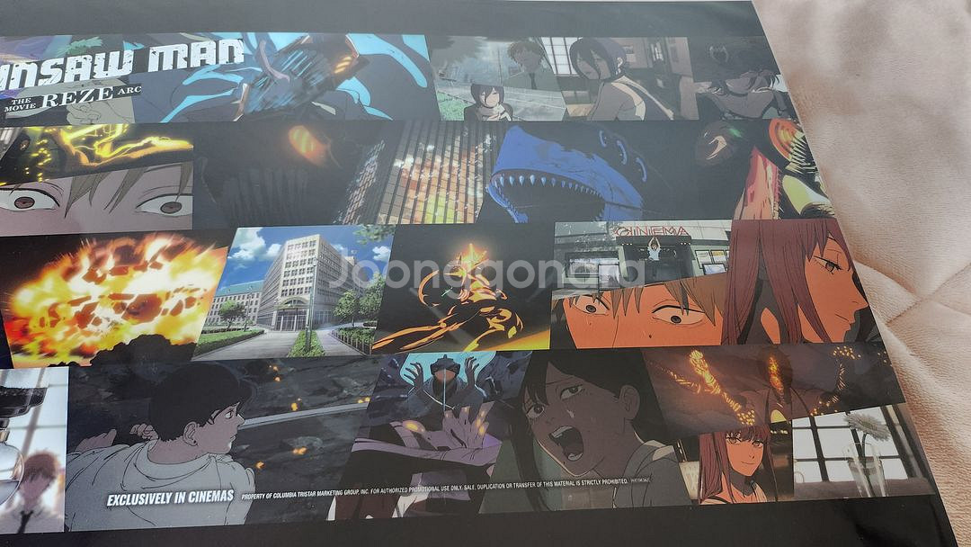 체인소맨 레제편 돌비 포스터 팝니다. 유광 극장판 한정 특전--2