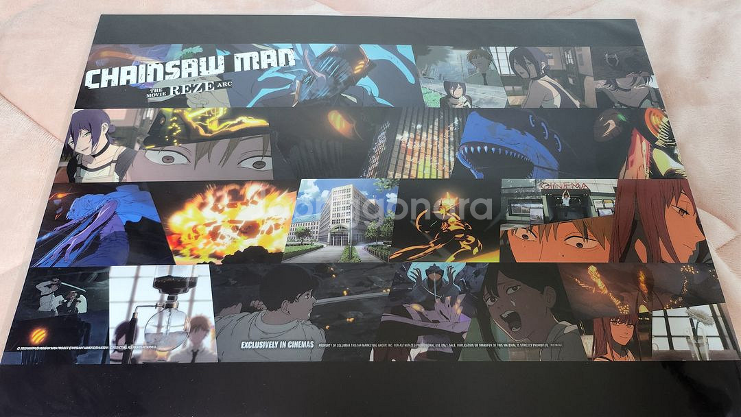 체인소맨 레제편 돌비 포스터 팝니다. 유광 극장판 한정 특전--0