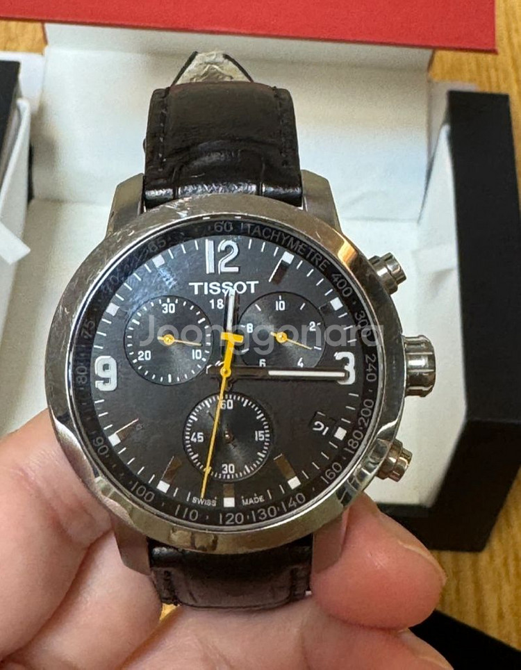 티쏘 PRC200 가죽 시계--1