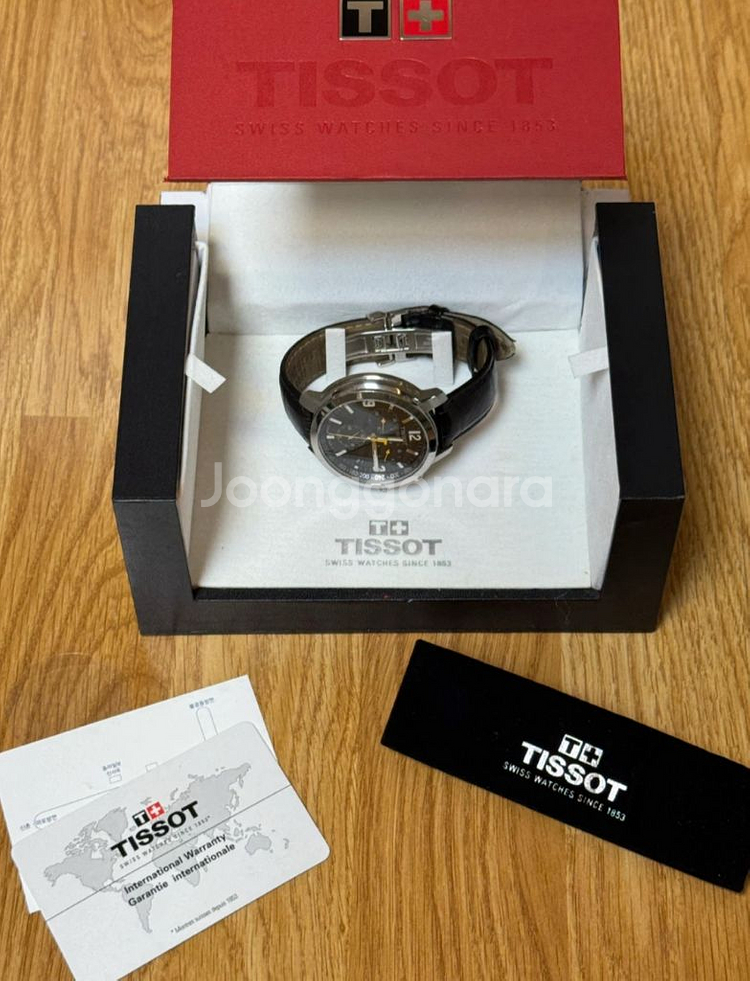 티쏘 PRC200 가죽 시계--0