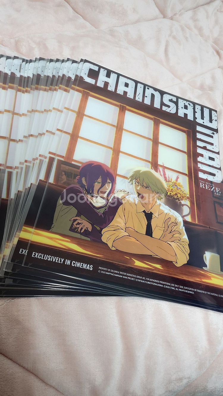 체인소맨 레제편 6주차 카페 포스터 판매 미개봉 반투명 pet포--4