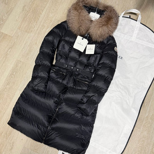 [새상품/풀구성] 23~24FW 몽클레어 보에딕 여성패딩 폭스퍼 블랙 0사이즈